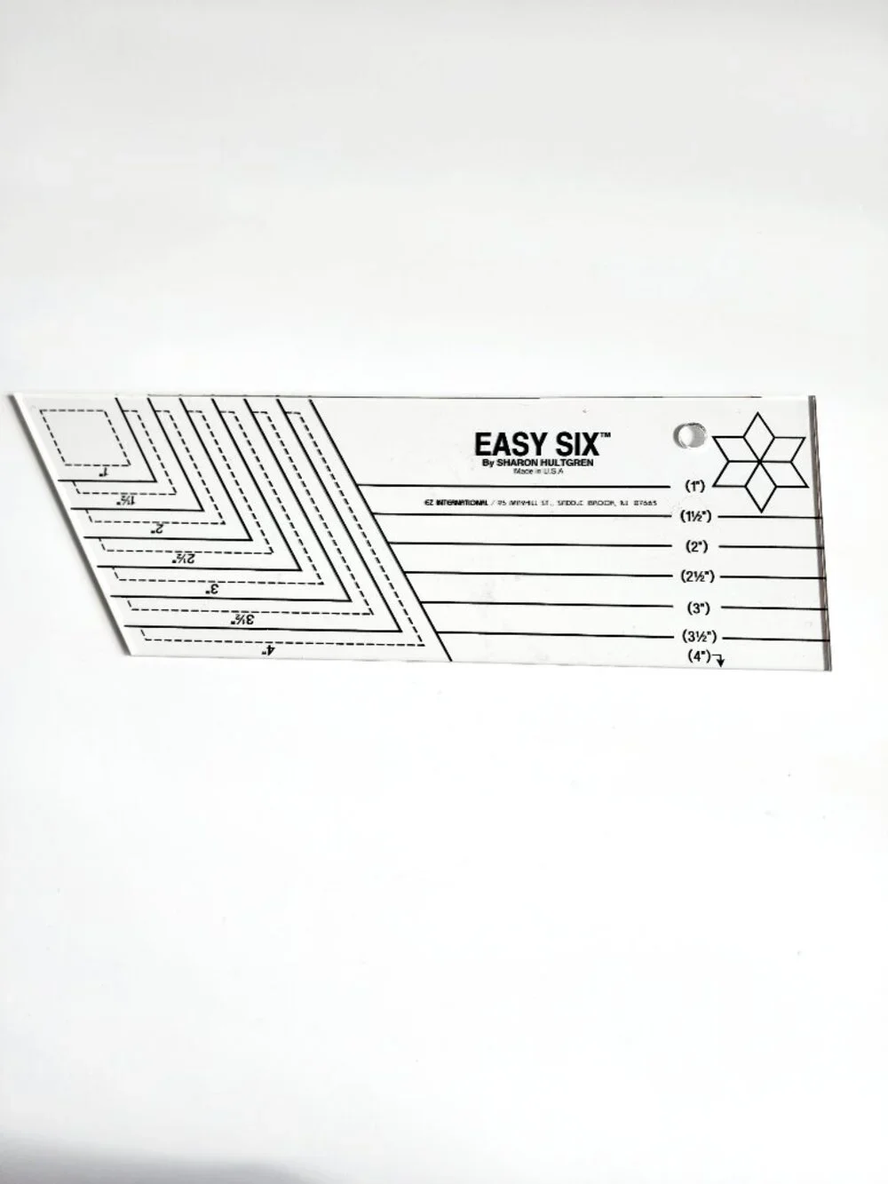 Easy Six Quilting Vintage Ruler by Hultgren